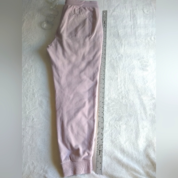 Athleta Apres Quilted Down Lavender Joggers Sz 12 - Picture 7 of 10